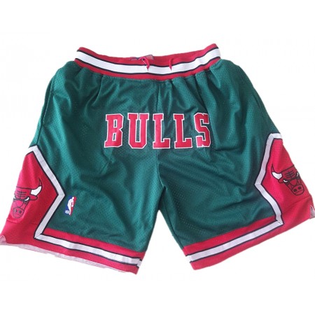NBA Chicago Bulls Pantalones de Bolsillo para Hombre Verde Swingman